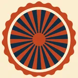 Sample artwork: Square, radial, heavy wedges, ink across 61% of the file.